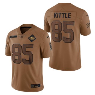 2023 Salute To Service Veterans George Kittle 49ers Brown Jersey
