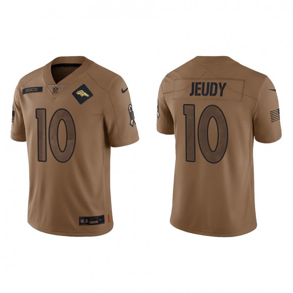 2023 Salute To Service Veterans Jerry Jeudy Broncos Brown Jersey