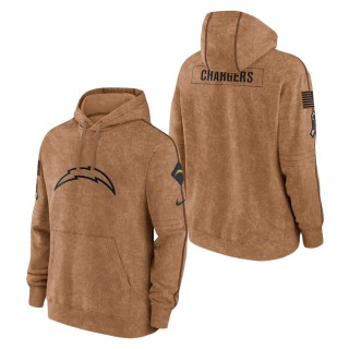 2023 Salute To Service Veterans Chargers Brown Club Hoodie