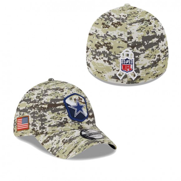 2023 Salute To Service Veterans Cowboys Camo Flex Hat
