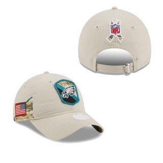 2023 Salute To Service Veterans Eagles Stone 9TWENTY Adjustable Women's Hat