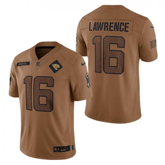 2023 Salute To Service Veterans Trevor Lawrence Jaguars Brown Jersey