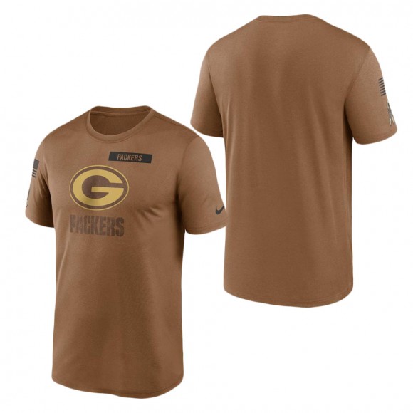 2023 Salute To Service Veterans Packers Brown Legend T-Shirt