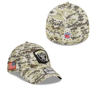 2023 Salute To Service Veterans Raiders Camo Flex Hat
