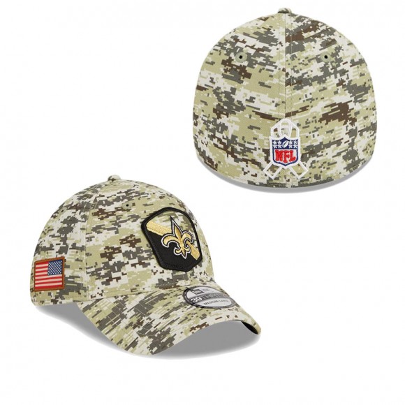 2023 Salute To Service Veterans Saints Camo Flex Hat