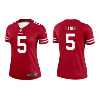 Women's Trey Lance San Francisco 49ers Scarlet Legend Jersey