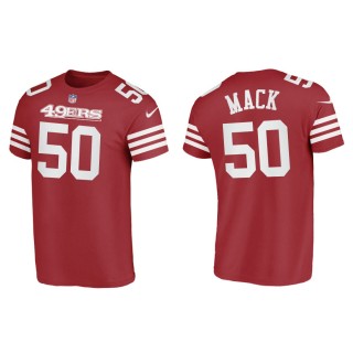 Alex Mack 49ers Men's Name & Number Scarlet T-Shirt