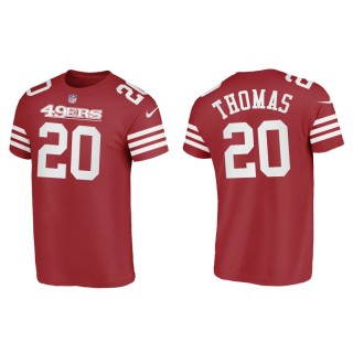 Ambry Thomas 49ers Men's Name & Number Scarlet T-Shirt