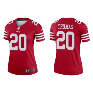 Women's 49ers Ambry Thomas Legend Scarlet Jersey