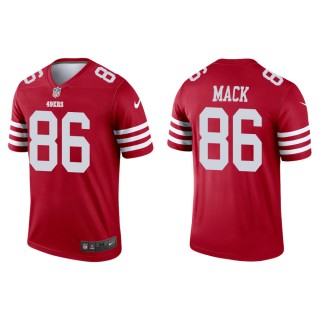 Austin Mack 49ers Men's Legend Scarlet Jersey