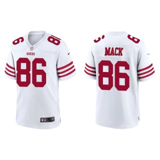 Austin Mack 49ers Men's Game White Jersey