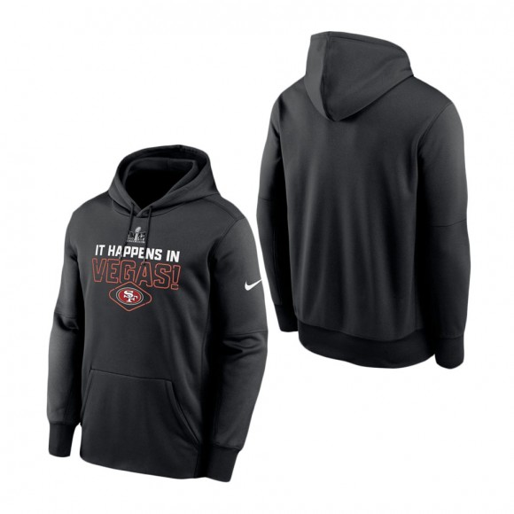 San Francisco 49ers Black Super Bowl LVIII Lockup Pullover Hoodie