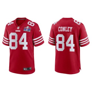 49ers Chris Conley Scarlet Super Bowl LVIII Game Jersey