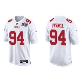 49ers Clelin Ferrell Tundra White Super Bowl LVIII Fashion Game Jersey