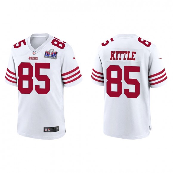 49ers George Kittle White Super Bowl LVIII Game Jersey
