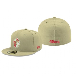 San Francisco 49ers Gold Omaha Throwback 59FIFTY Fitted Hat