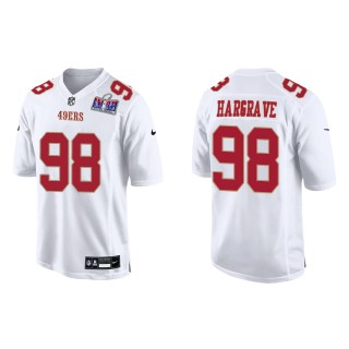 49ers Javon Hargrave Tundra White Super Bowl LVIII Fashion Game Jersey