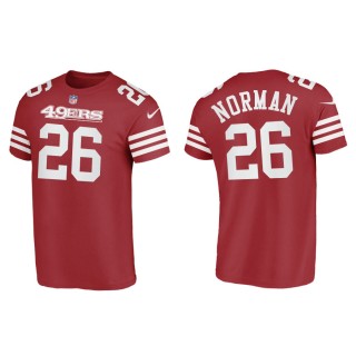 Josh Norman 49ers Men's Name & Number Scarlet T-Shirt