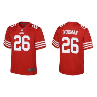 Youth 49ers Josh Norman Game Scarlet Jersey