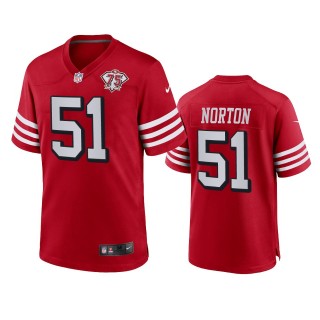 San Francisco 49ers Ken Norton Scarlet 75th Anniversary Alternate Game Jersey