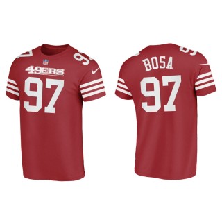 Nick Bosa 49ers Men's Name & Number Scarlet T-Shirt