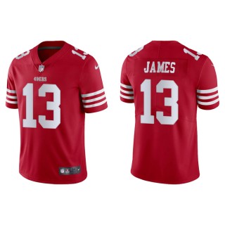 Richie James 49ers Men's Vapor Limited Scarlet Jersey