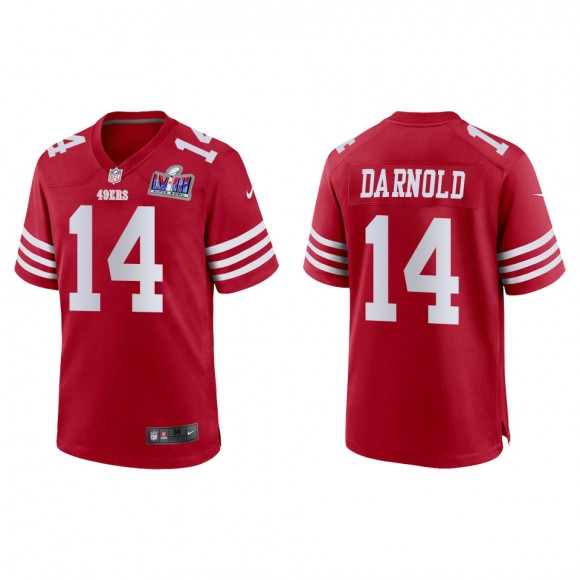 49ers Sam Darnold Scarlet Super Bowl LVIII Game Jersey