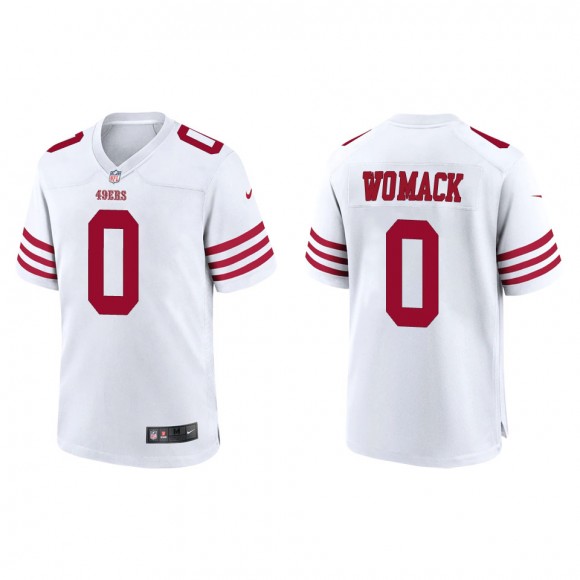 Samuel Womack 49ers White Game Jersey