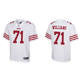Youth 49ers Trent Williams Game White Jersey