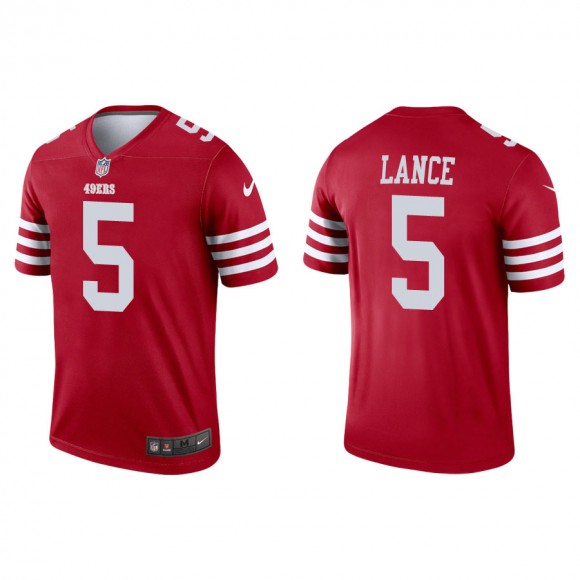 Trey Lance 49ers Men's Legend Scarlet Jersey
