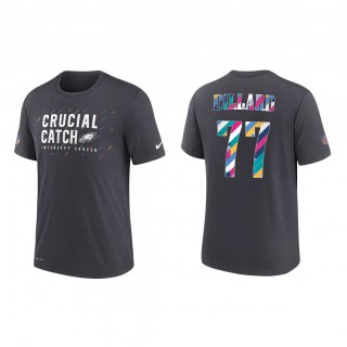 Andre Dillard Philadelphia Eagles Nike Charcoal 2021 NFL Crucial Catch Performance T-Shirt
