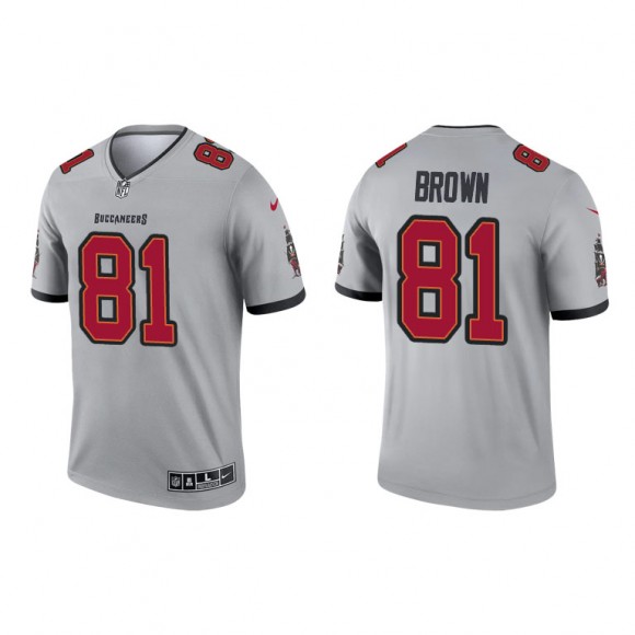 Antonio Brown Gray 2021 Inverted Legend Buccaneers Jersey