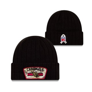 2021 Salute To Service Cardinals Black Cuffed Knit Hat