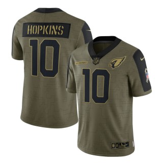 2021 Salute To Service Cardinals DeAndre Hopkins Olive Limited Player Jersey