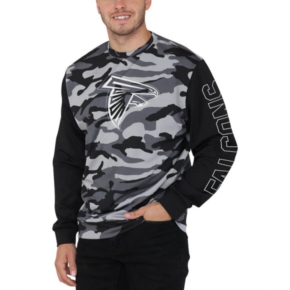 Atlanta Falcons FOCO Black Camo Long Sleeve T-Shirt