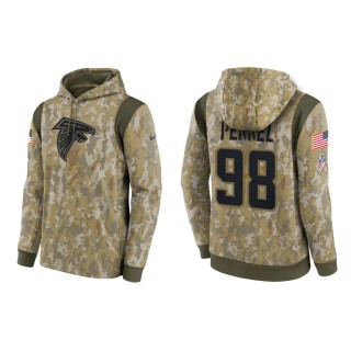 Men's Mike Pennel Atlanta Falcons Camo 2021 Salute To Service Therma Hoodie