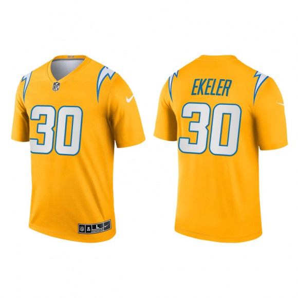 Austin Ekeler Gold 2021 Inverted Legend Chargers Jersey