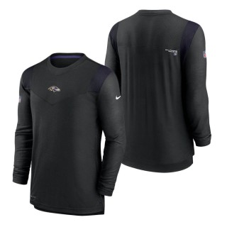 Baltimore Ravens Nike Black Sideline Player UV Performance Long Sleeve T-Shirt
