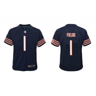 Youth Justin Fields Chicago Bears Navy 2021 NFL Draft Jersey