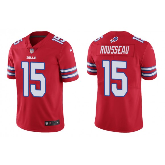 Men's Gregory Rousseau Buffalo Bills Red Color Rush Limited Jersey