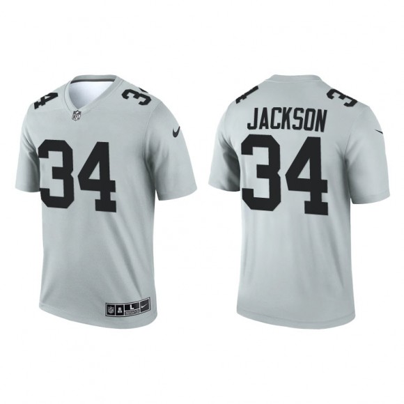 Bo Jackson Silver 2021 Inverted Legend Raiders Jersey