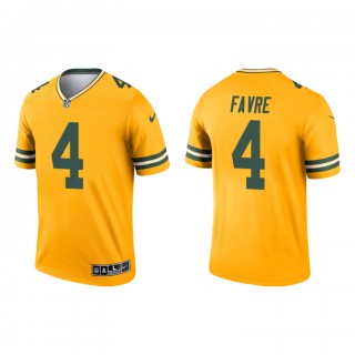 Brett Favre Gold 2021 Inverted Legend Packers Jersey