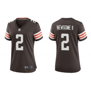 Women's Greg Newsome II Cleveland Browns Brown 2021 NFL Draft Jersey