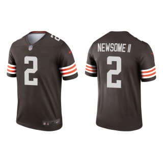 Men's Greg Newsome II Cleveland Browns Brown Legend Jersey