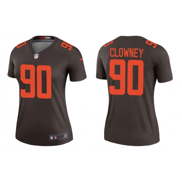 Women's Jadeveon Clowney Cleveland Browns Brown Alternate Legend Jersey