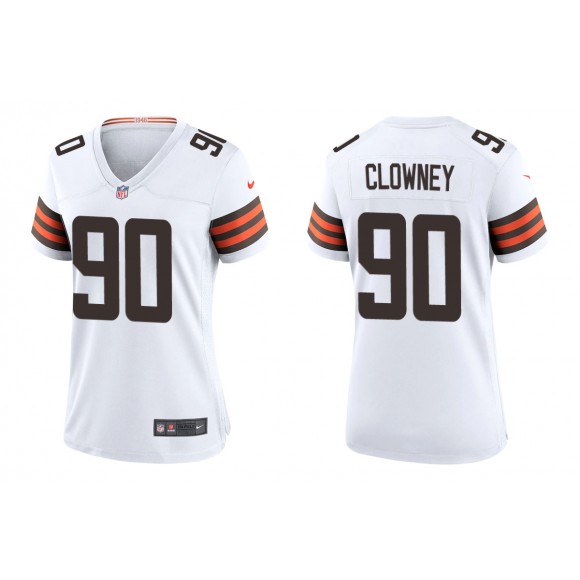 Women's Jadeveon Clowney Cleveland Browns White Game Jersey