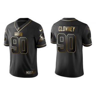 Men's Jadeveon Clowney Cleveland Browns Black Golden Edition Jersey