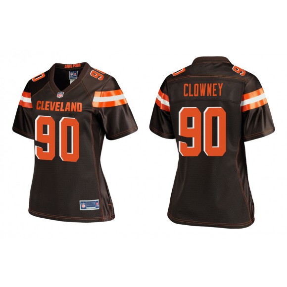 Women's Jadeveon Clowney Cleveland Browns Brown Pro Line Jersey