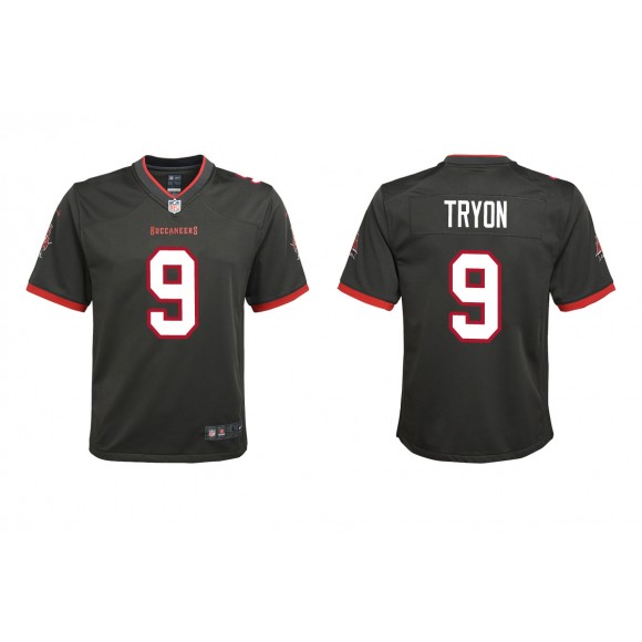 Youth Joe Tryon Tampa Bay Buccaneers Pewter Alternate Game Jersey