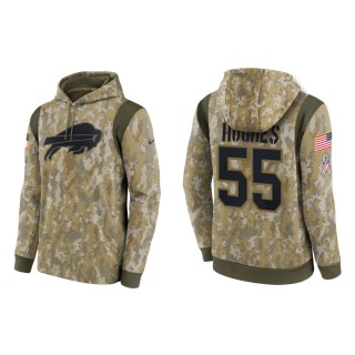 Men's Jerry Hughes Buffalo Bills Camo 2021 Salute To Service Therma Hoodie